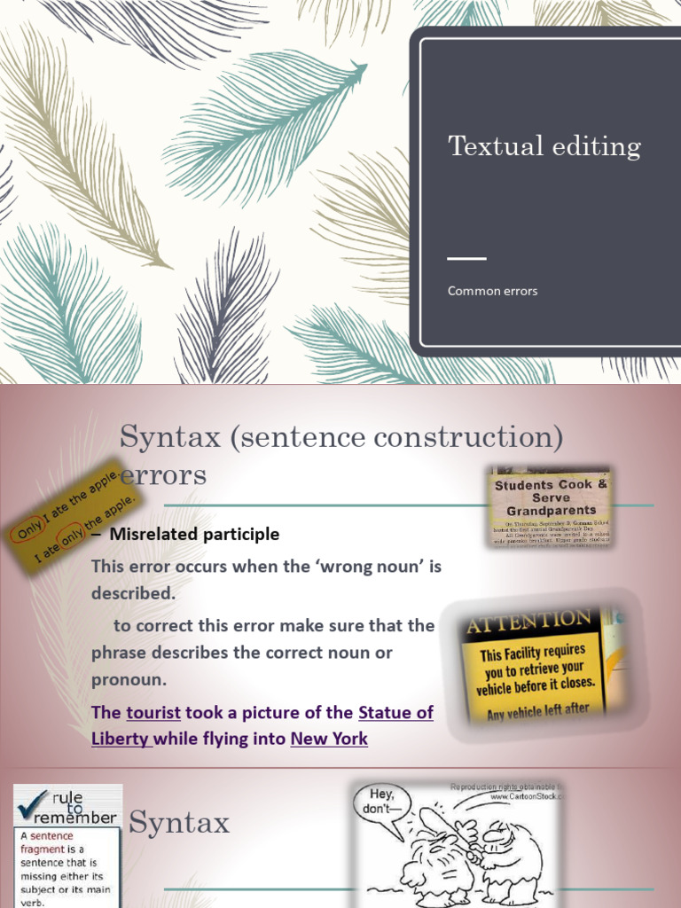 Textual Editing Notes 1 | PDF