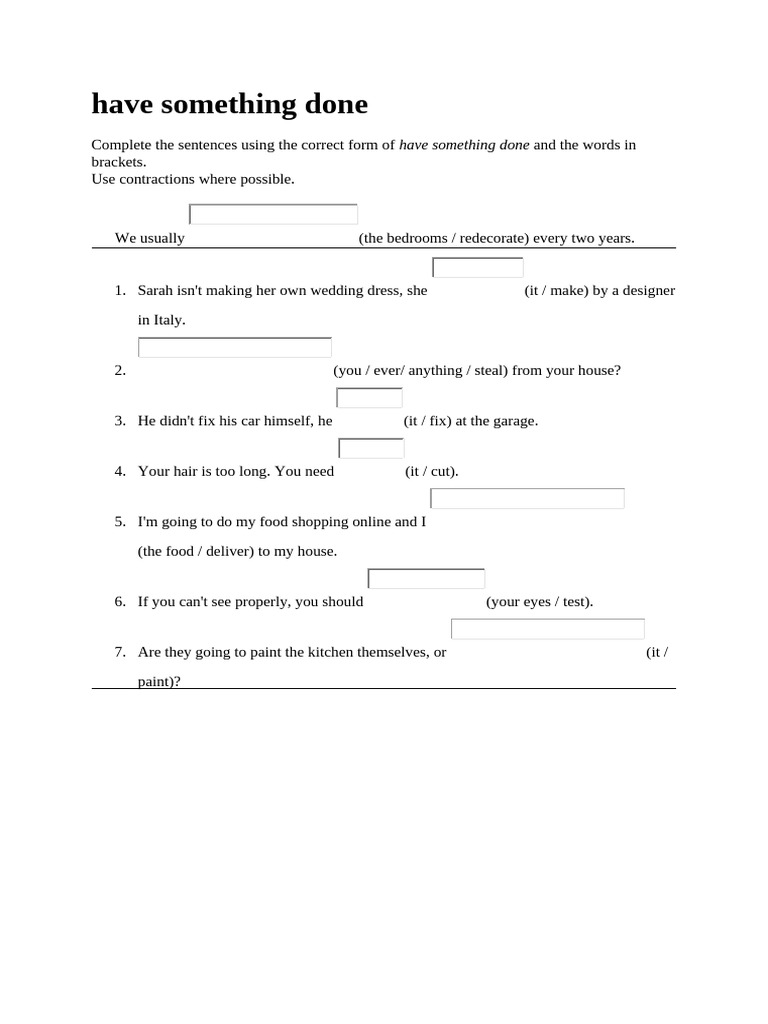 Have Something Done | PDF