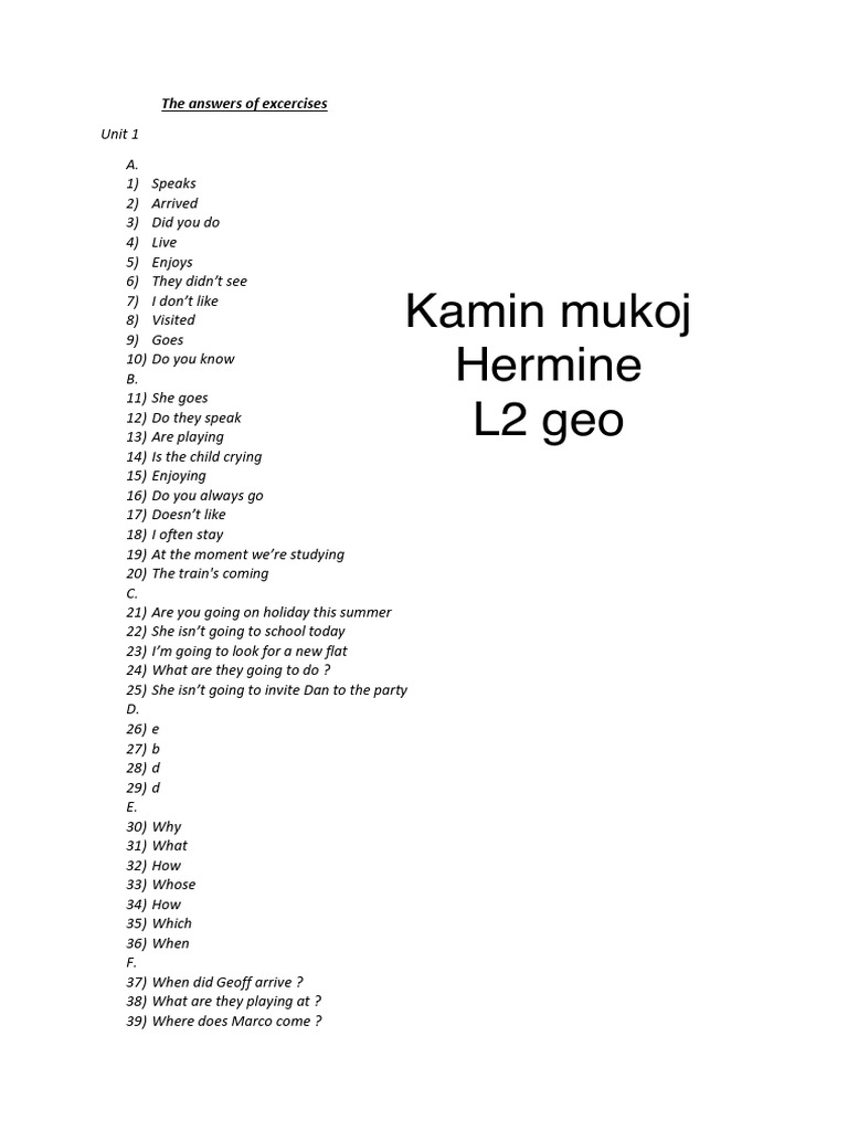 English Unit 1 3 | PDF