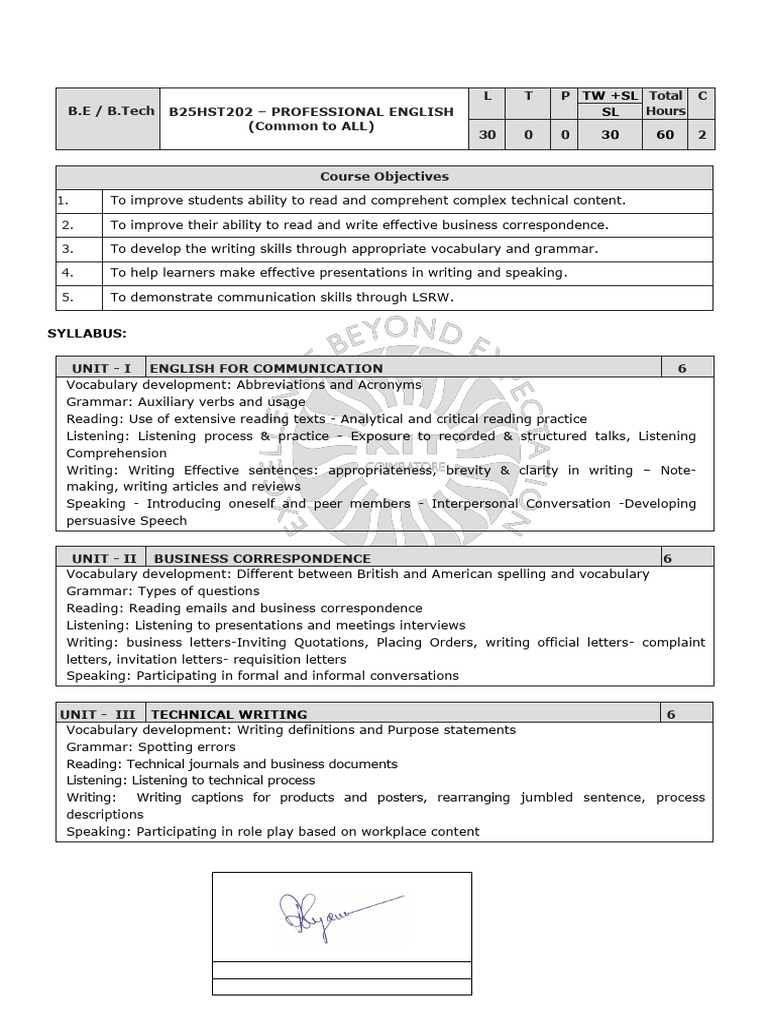 b25hst202 - Professional English | PDF | English Language | Vocabulary