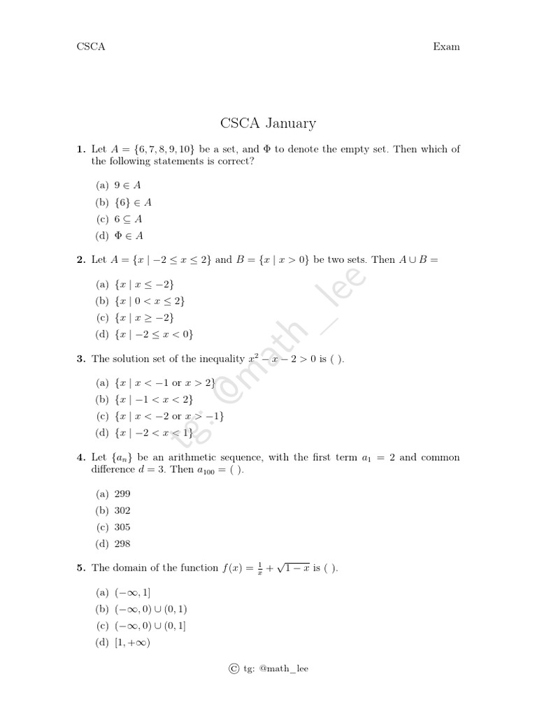 CSCA January | PDF | Elementary Geometry | Euclidean Geometry