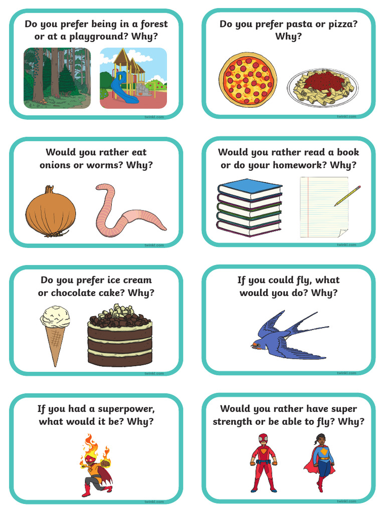 Question Cards for Conversation Practice Ver 5 | PDF