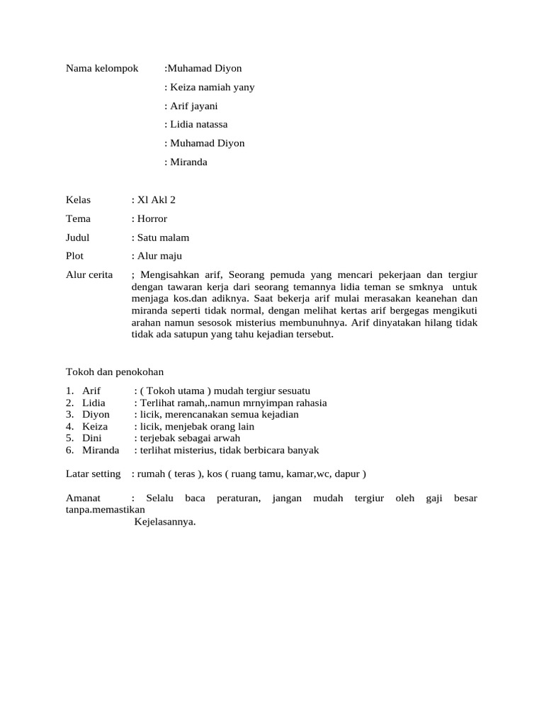 Naskah Drama Kel Land of Down | PDF