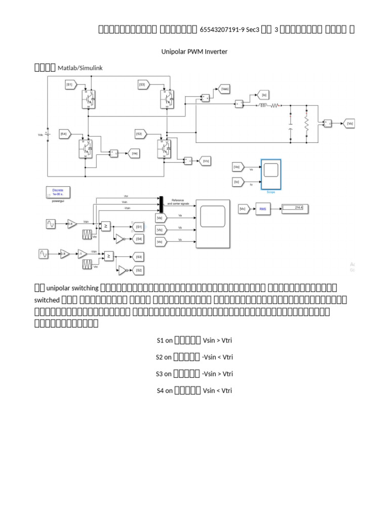 Unipolar PWM Inverter | PDF