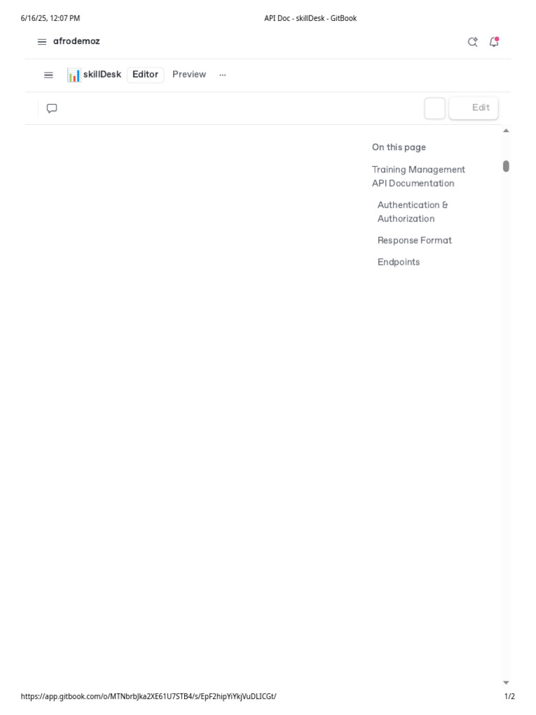 API Doc - SkillDesk - GitBook | PDF