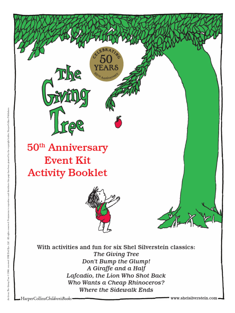 Giving Tree 50th Event Kit Activity Booklet | PDF