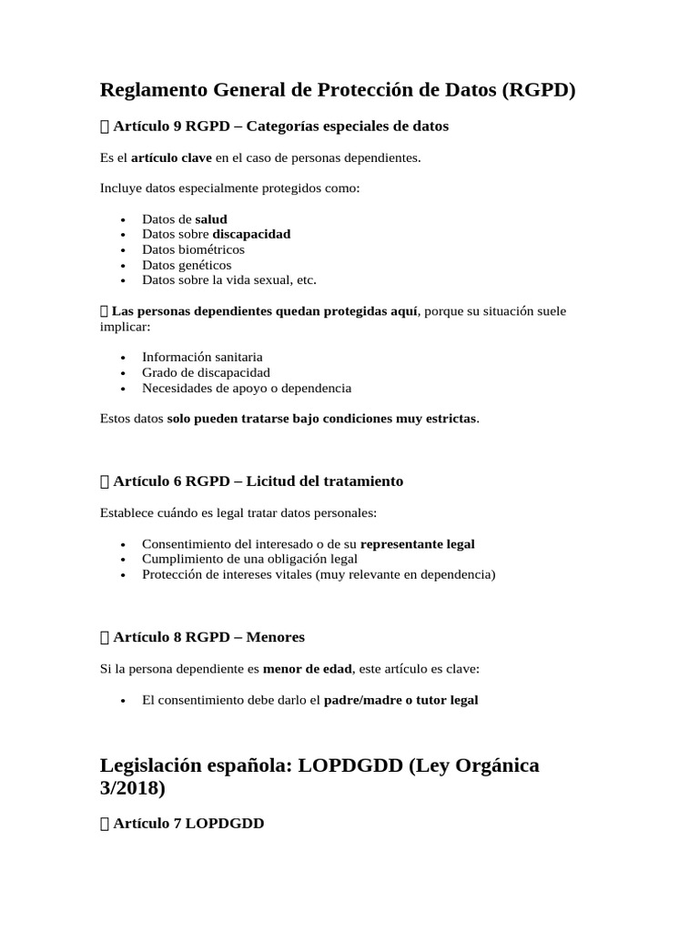 Reglamento General de Protección de Datos | PDF | Privacidad de la ...