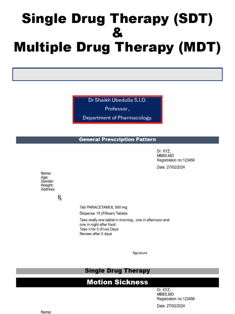 Dr Ubedulla Sdt Mdt Iimsr 24 | PDF | Intravenous Therapy | Drugs