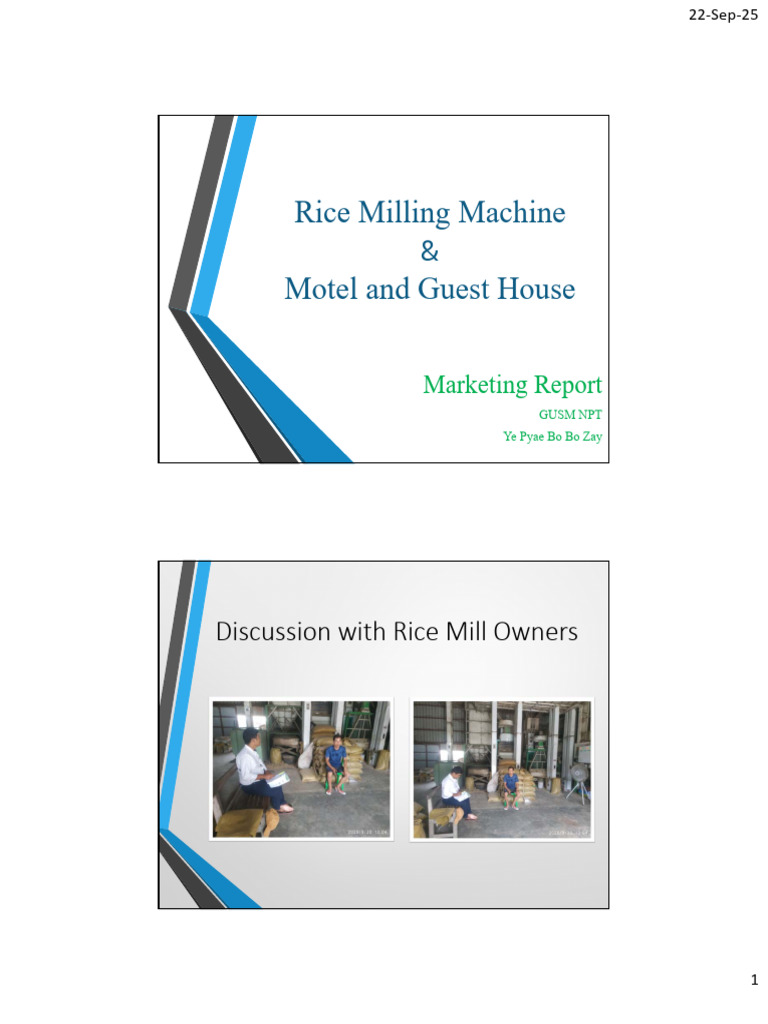 Rice Milling Machine Report | PDF