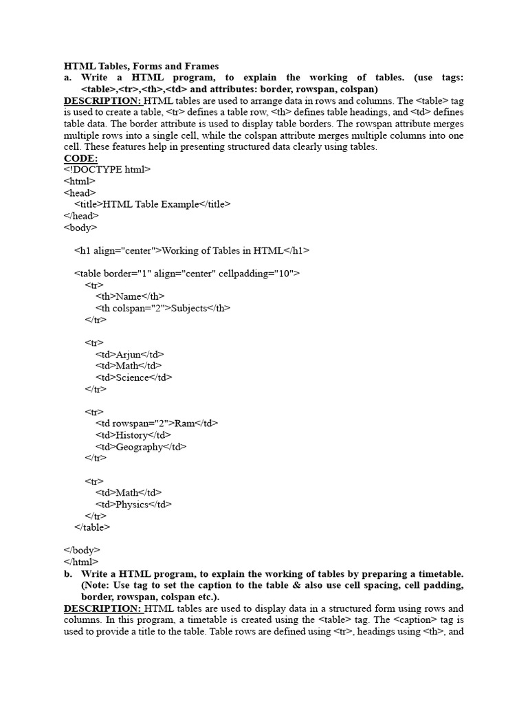 FSD EXP-2 | PDF | Html | Html Element