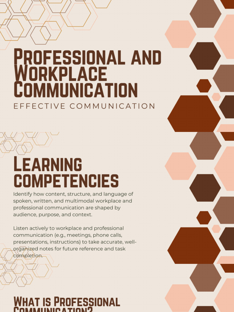 Professional and Workplace Communication - 20260204 - 163157 - 0000 | PDF