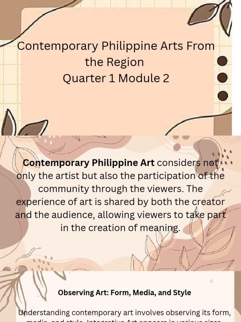Contemporary Philippine Arts From The Region Quarter 1 Module 3 ...