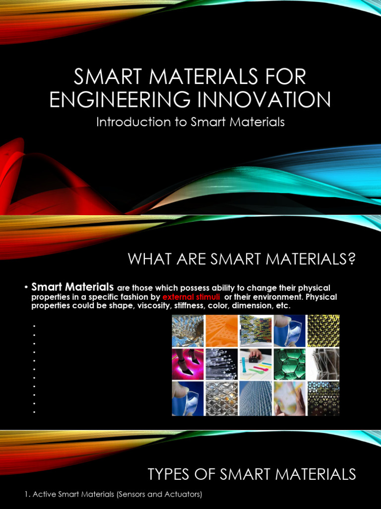 Introduction To Smart Materials | PDF | Shape Memory Alloy | Materials ...
