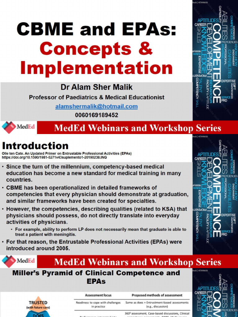 Ppt Malasia CBME & EPAs in Template 05 P | PDF