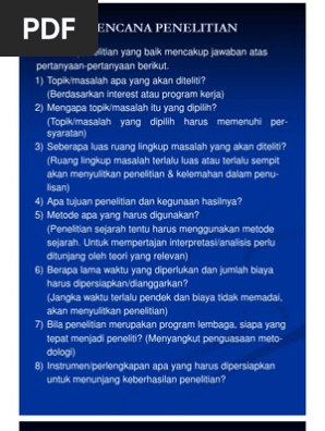Proposal Penelitian Sejarah