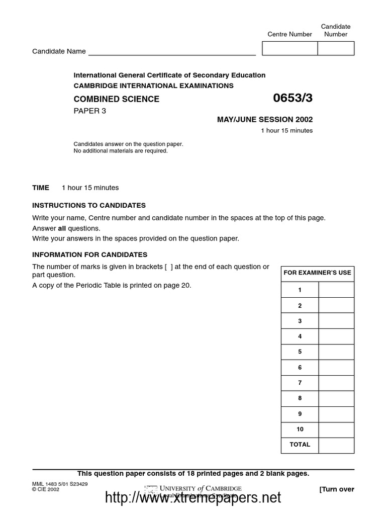 Combined Science: Paper 3 | PDF | Allele | Genotype