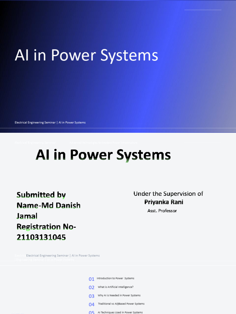Artificial Intelligence in Power Systum | PDF | Artificial Intelligence ...