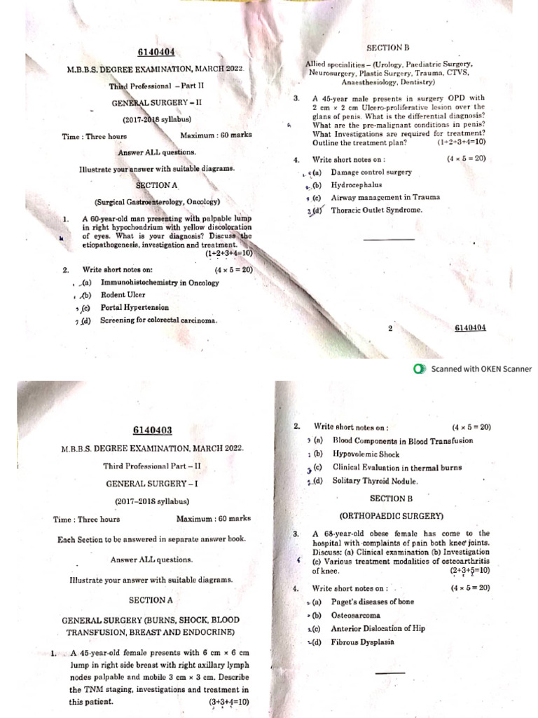 Final Year Ques Paper Mar 22 | PDF