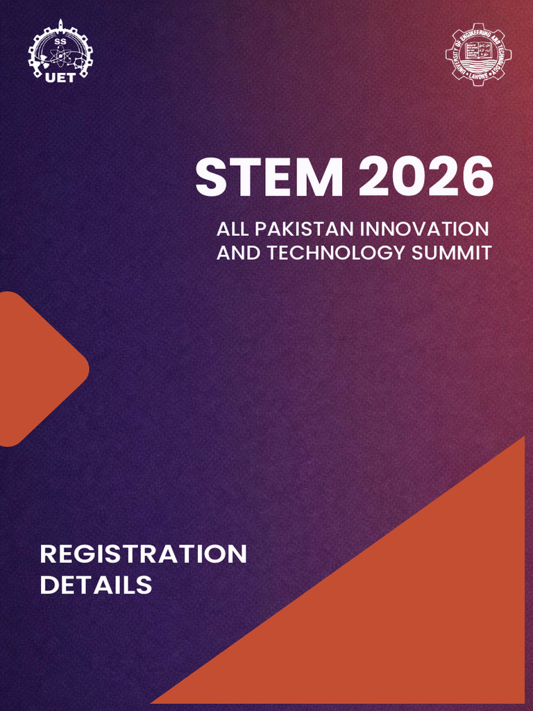 STEM 2026 - Registration Details | PDF | Prototype | Methodology