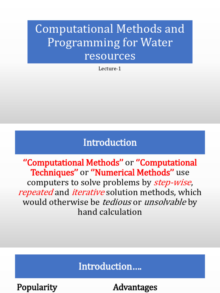 Advanced Computational Method - 1 | PDF | Numerical Analysis ...