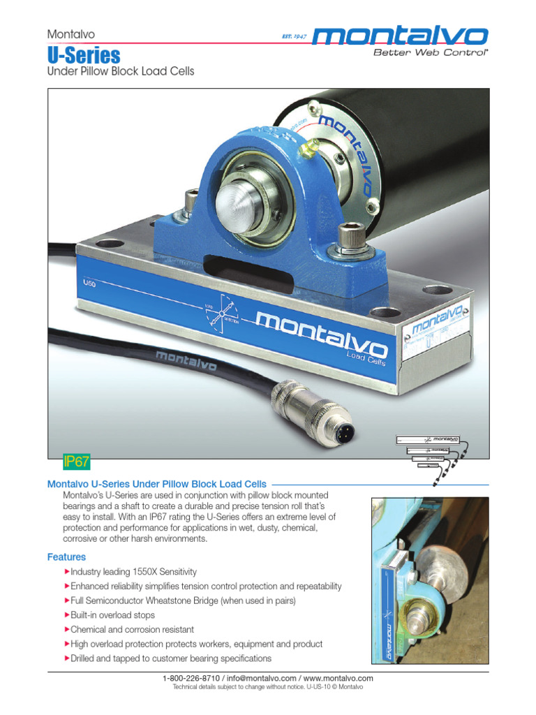 U Under Pillow Block Load Cell Datasheet Us | PDF | Electrical ...