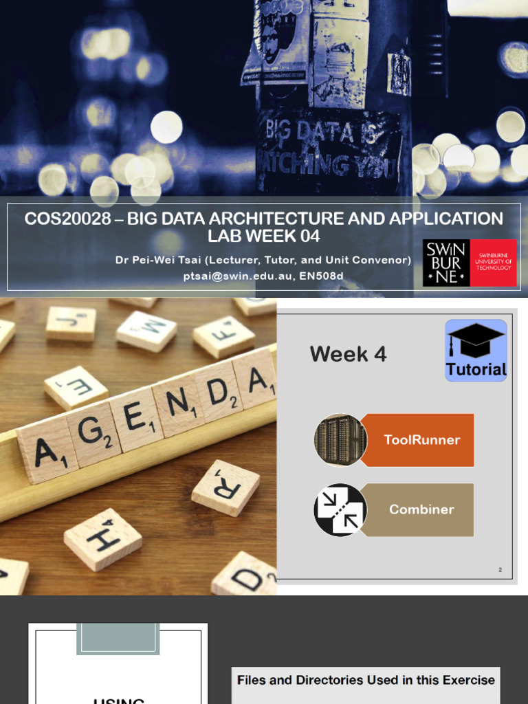 COS20028 BDAA Week04 Lab | PDF | Parameter (Computer Programming ...