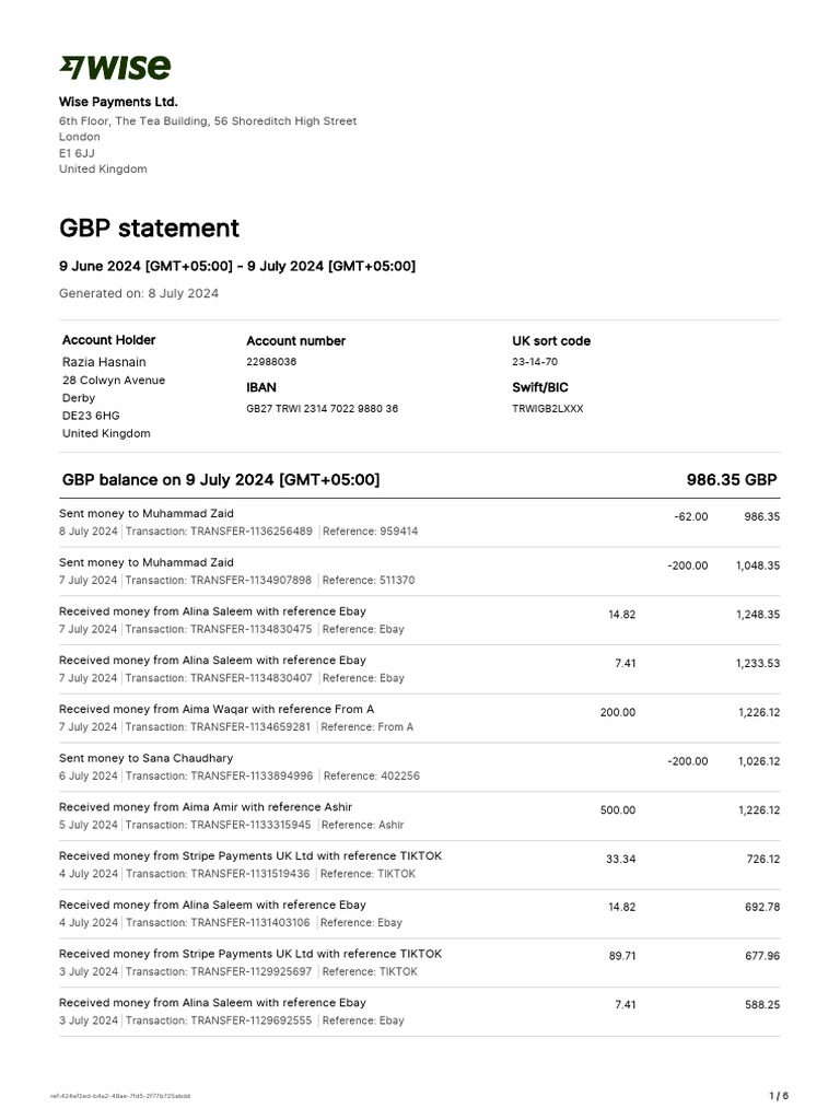 Balance Statement-1 Compress | PDF | Personal Finance | Banking Technology