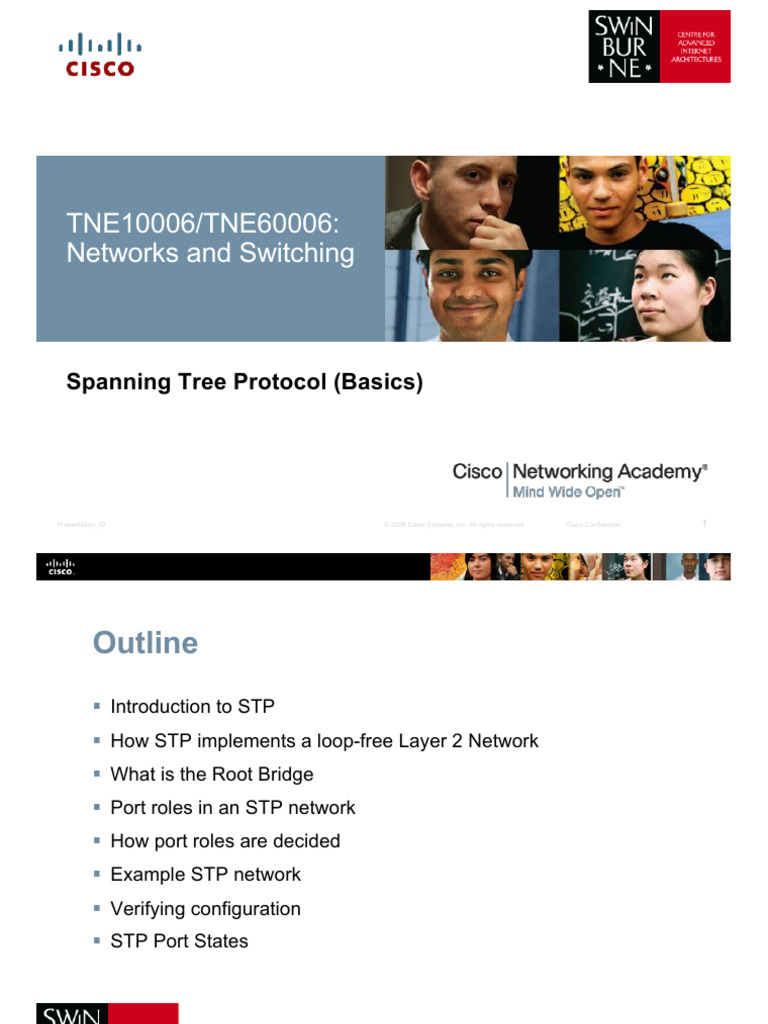 08b - Spanning Tree Protocol - Basics | PDF | Communications Protocols ...