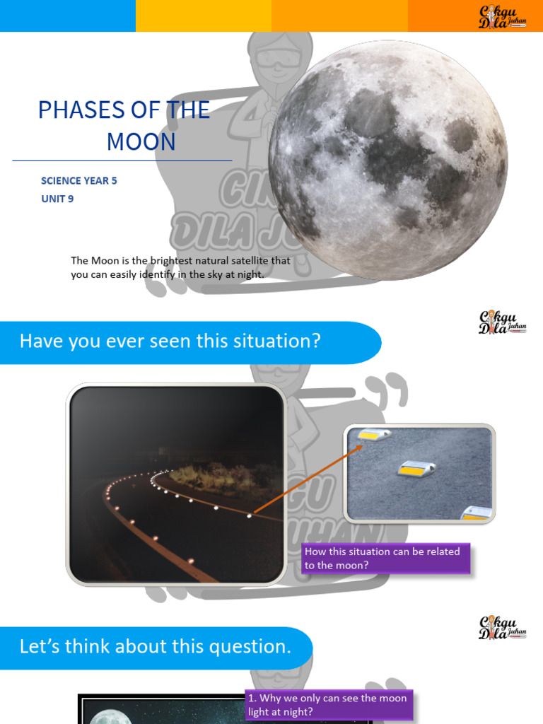 Science Year 5, Unit 9, Phase of Moon | PDF | Moon | Astronomy