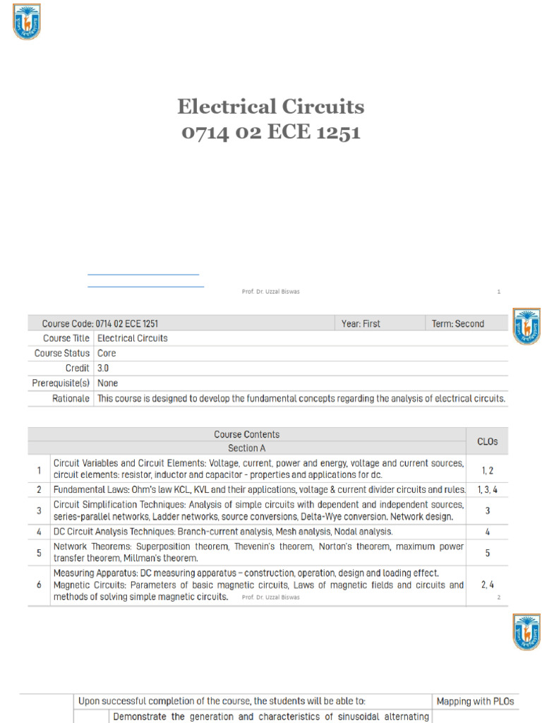 ECE 1251 Class Slide | PDF | Electrical Resistance And Conductance ...
