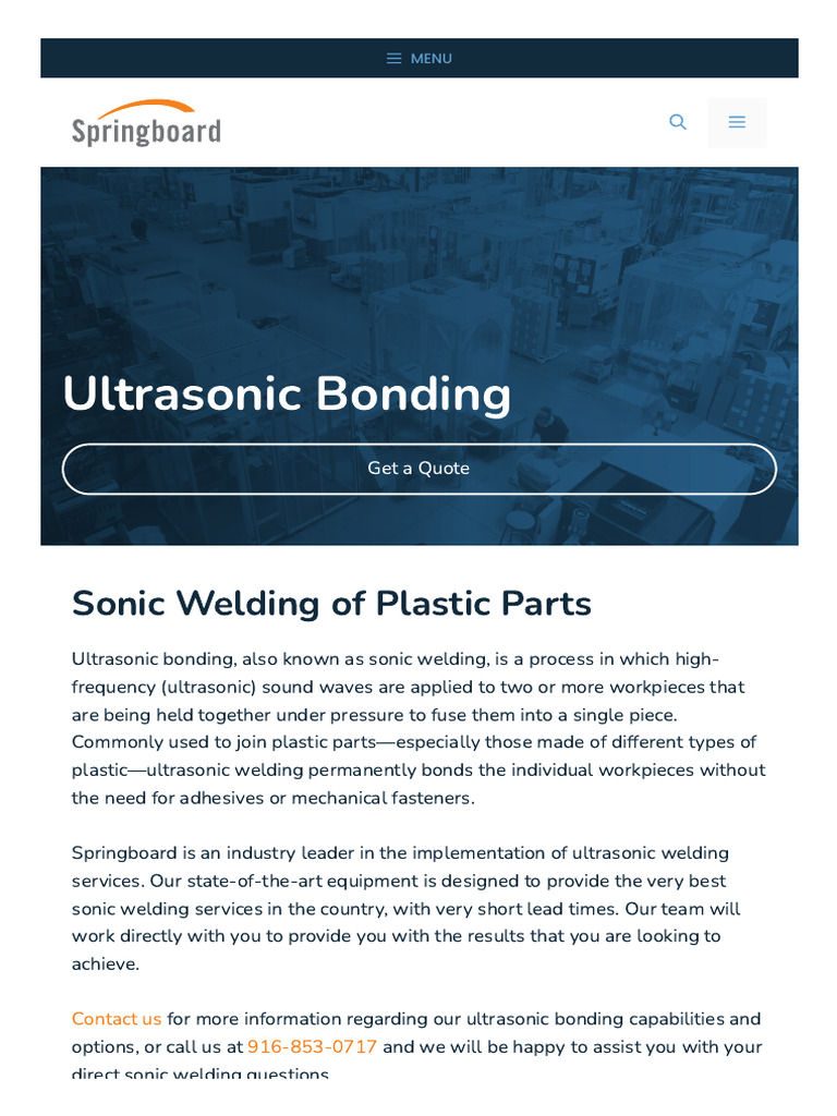 UltrasonicBonding-SpringboardManufacturing_1744446119868 | PDF ...