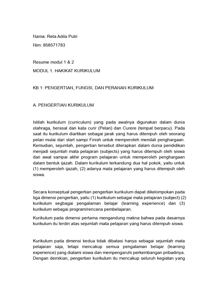 Resume Modul 1&3 | PDF