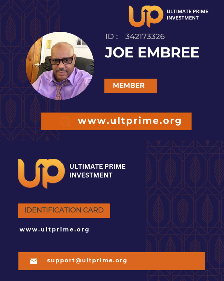 Gray Brown Simple Member ID Card | PDF