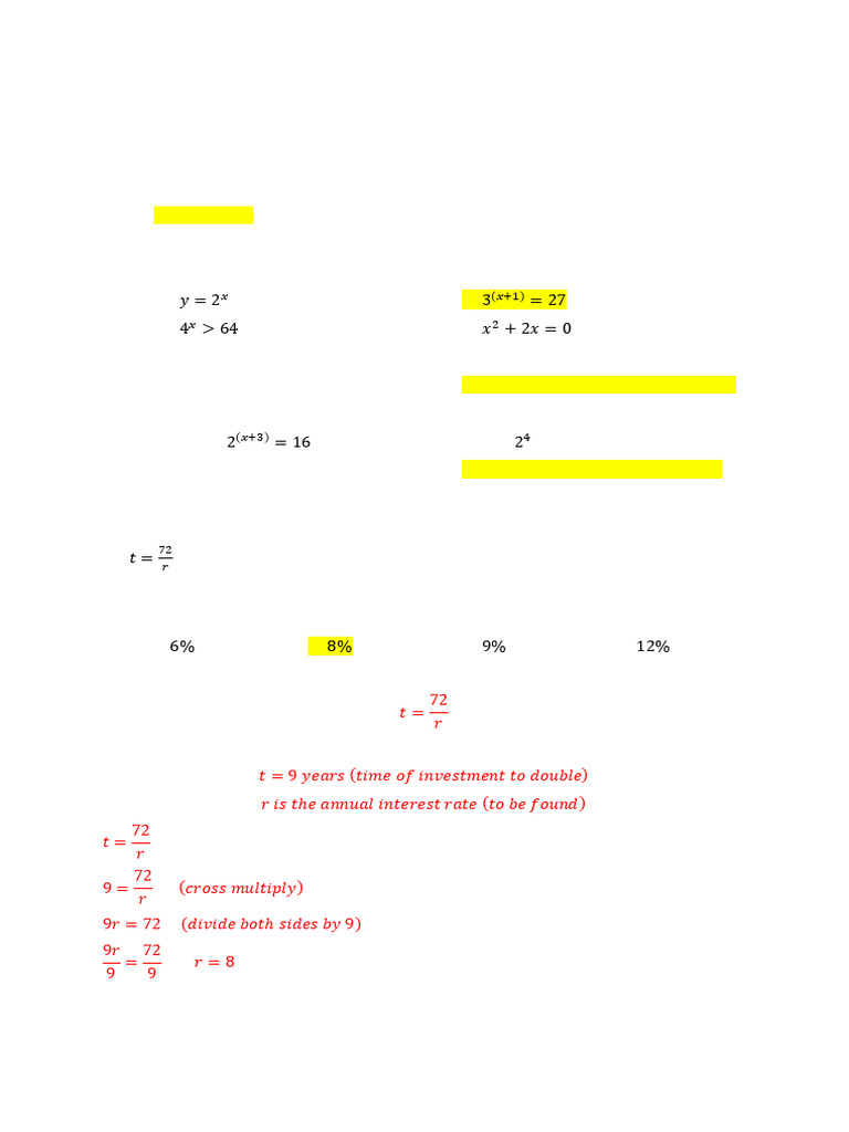 General Mathematics 2nd Quarter Reviewer | PDF | Logarithm | Equations