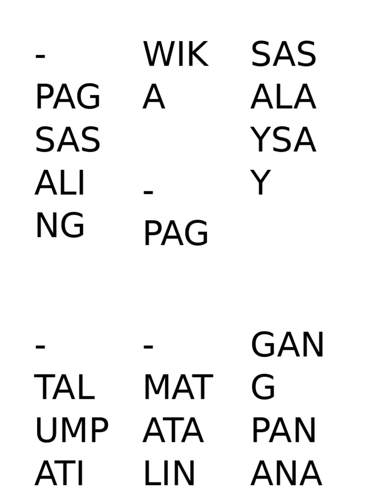 Answer in Filipino | PDF