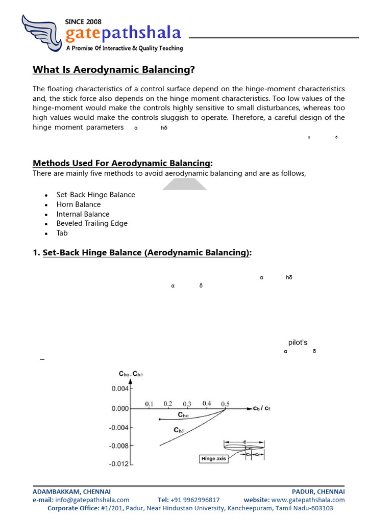 Aerodynamic Balancing | PDF | Flight Control Surfaces | Airfoil