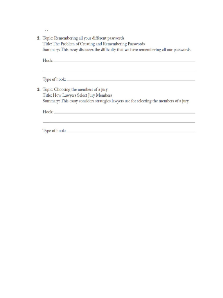 Writing Homework Hook | PDF