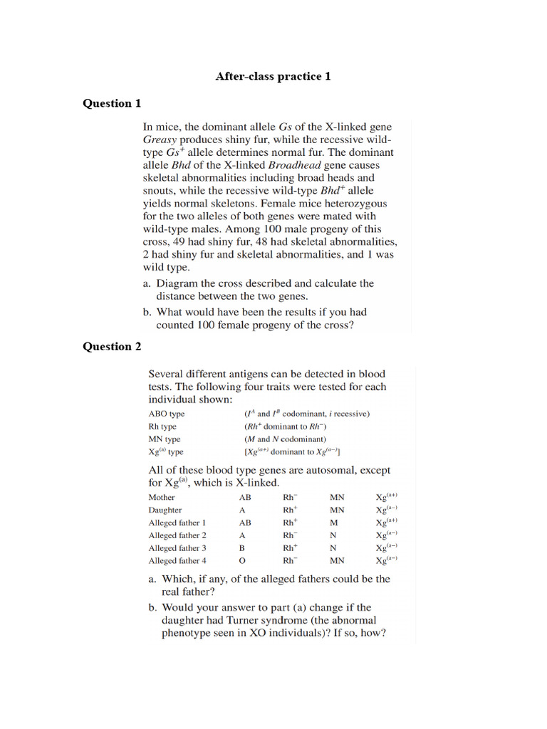 After-Class Practice 1 | PDF
