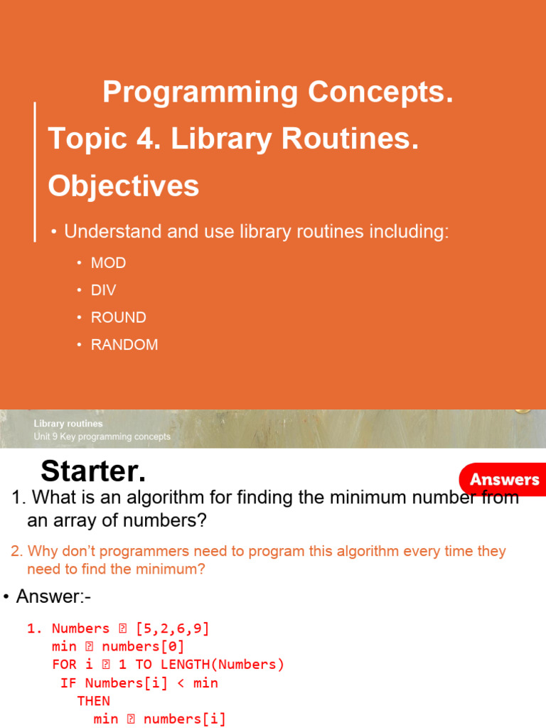 T5 Library Routines Notes | PDF | String (Computer Science ...