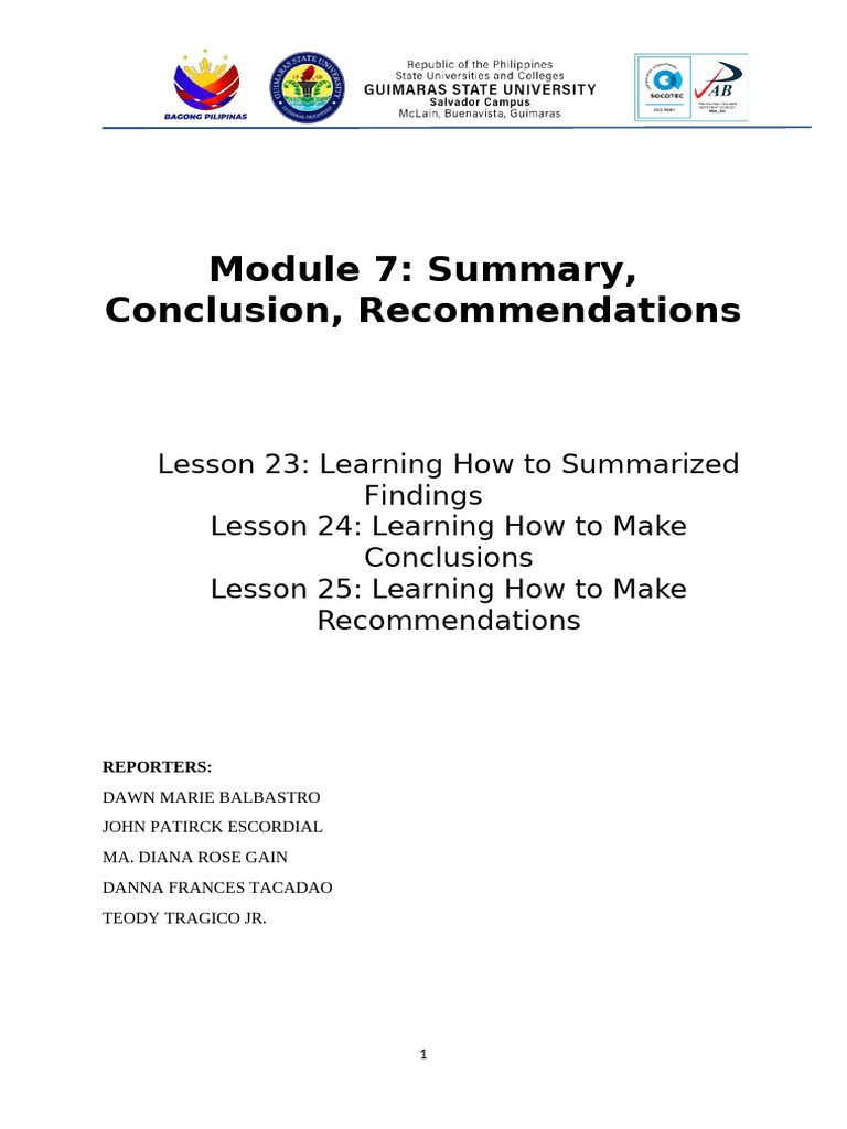 Module 7 | PDF | Methodology | Data