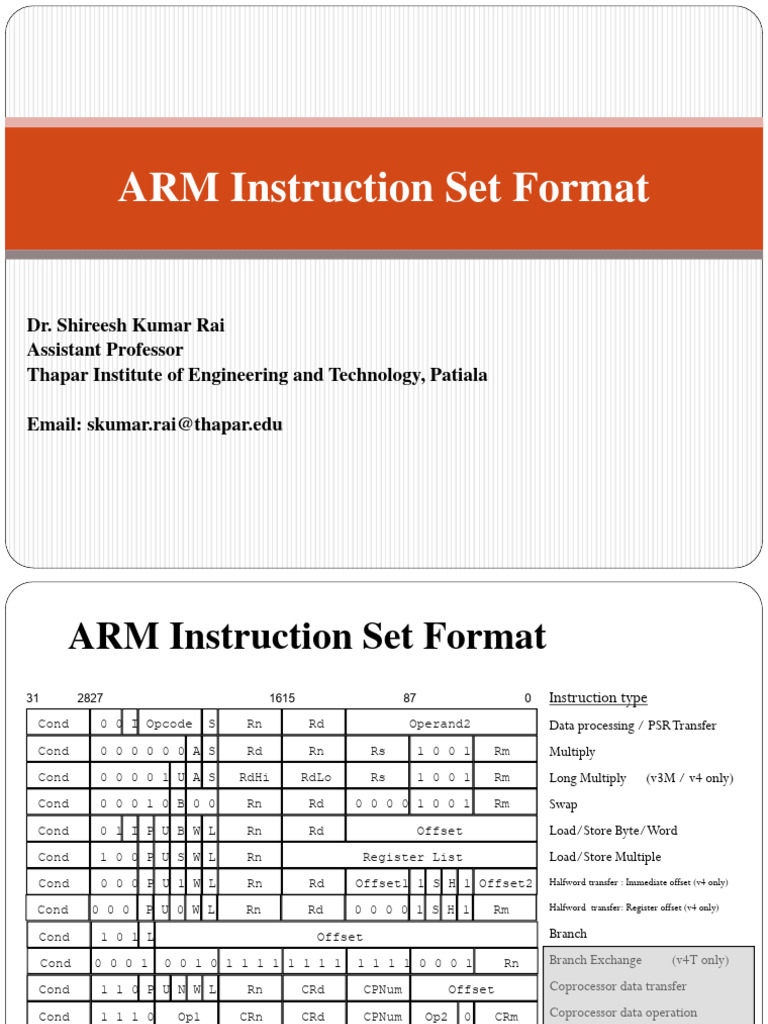 Lec 13 Instruction Format (4 Files Merged) | PDF | Central Processing ...