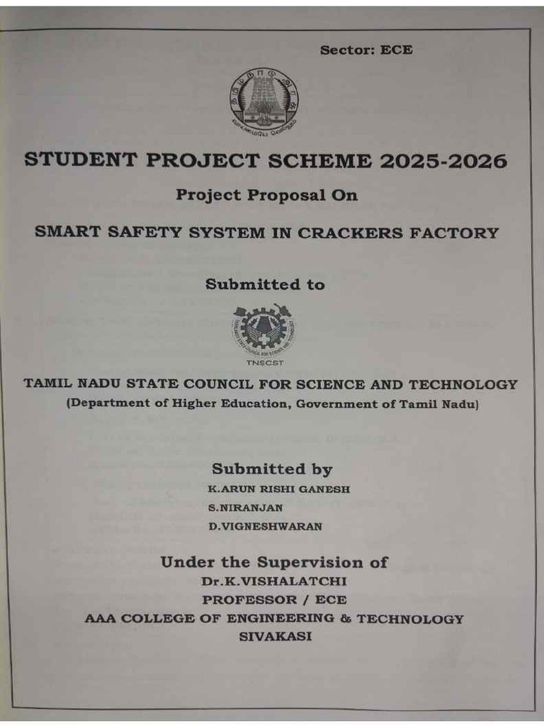 Cracker Safety System TNSCST Project_11zon | PDF