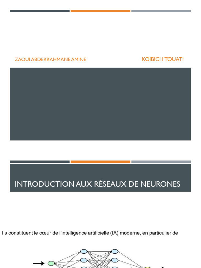 Reseaux de Neurones Presentation | PDF | Neurone | Synapse