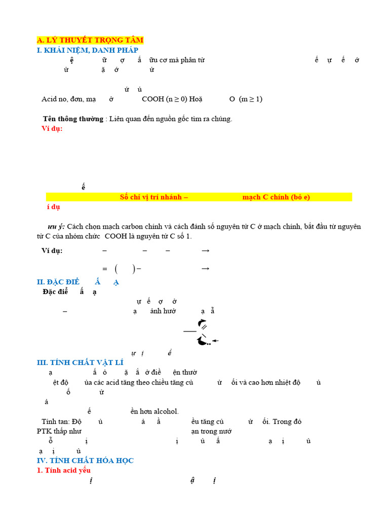 Carboxylic Acid - File Đề -Hs | PDF