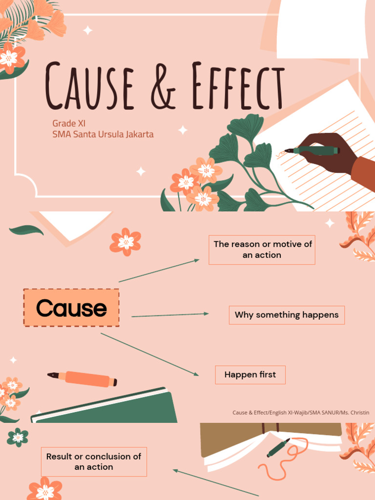 Cause & Effect - XI Wajib Theory | PDF | Grammar | Syntax