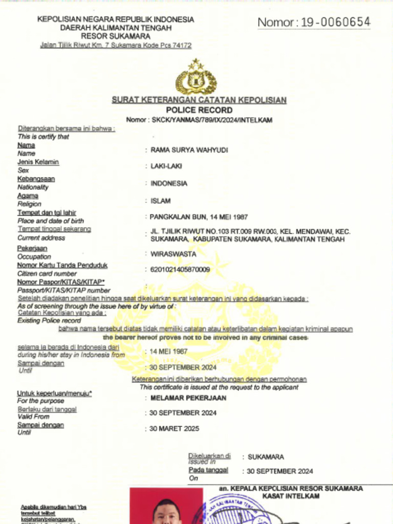 SKCK | PDF