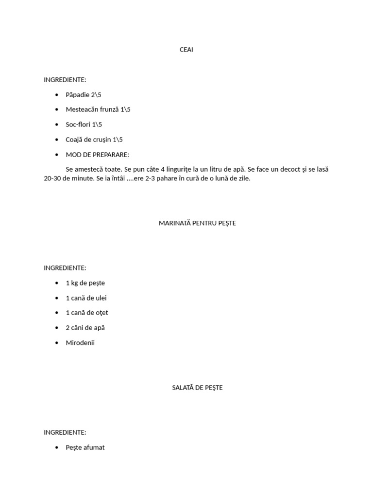 Retete | PDF