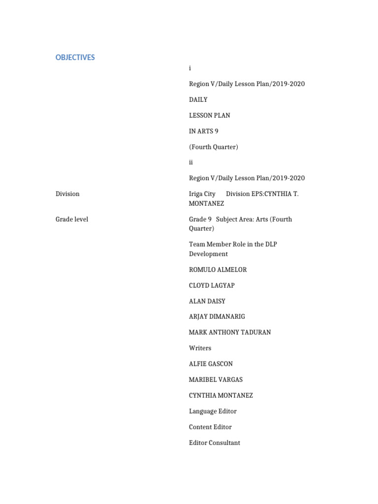 Grade 9 Arts Fourth Quarter ARRANGED | PDF | Theatre | Tragedy