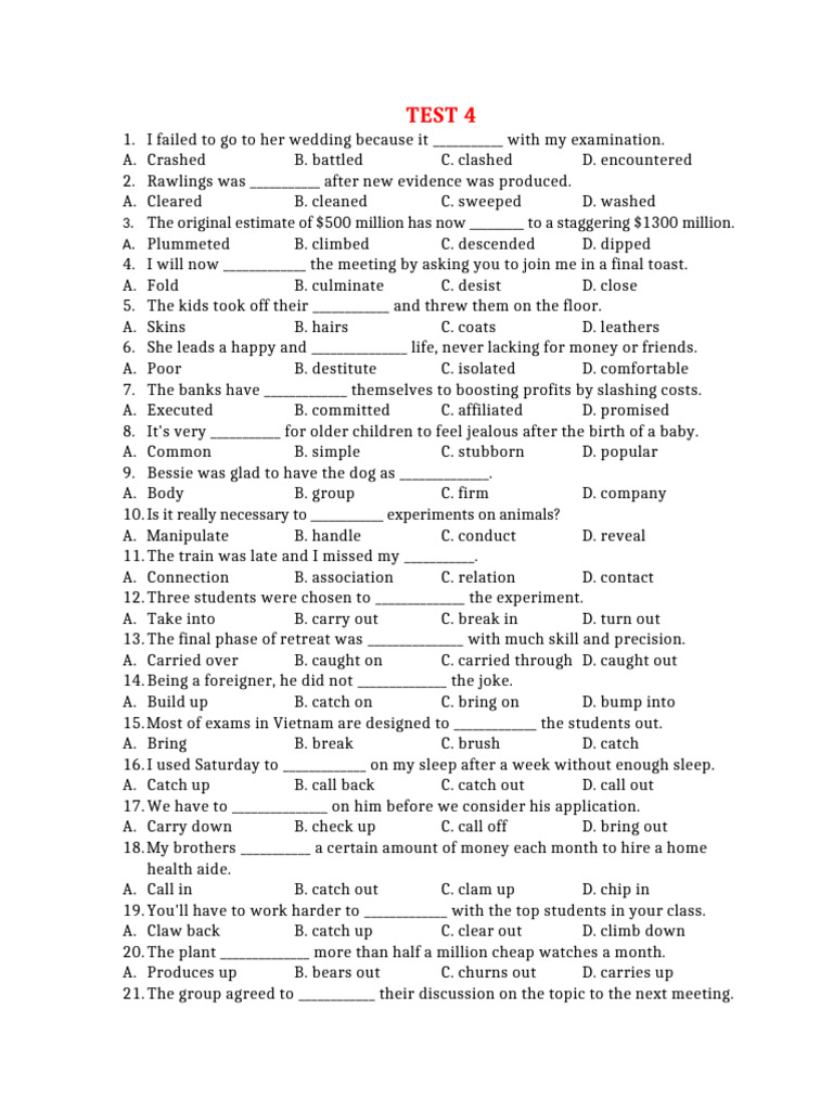 TEST 4 | PDF