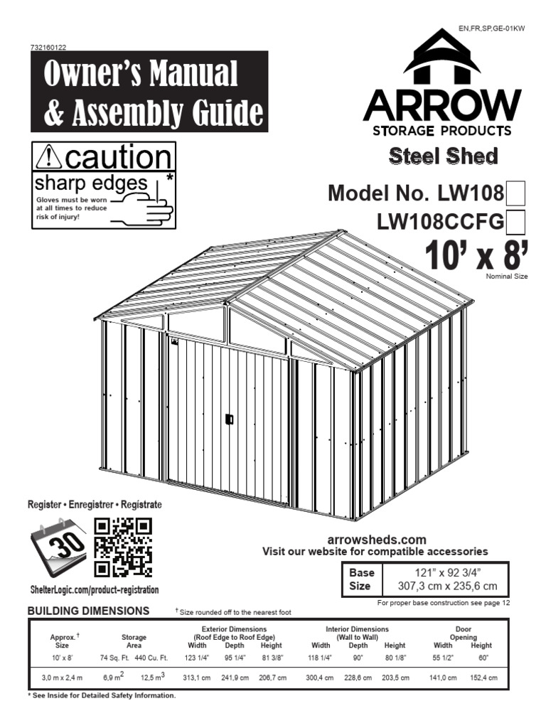 Arrow Storage Assembly Guide | PDF | Substances chimiques | Matériaux